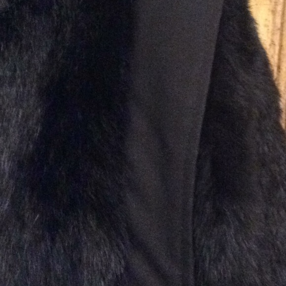 Vintage Black Rabbit Fur Jacket Or Vest - Picture 4 of 9